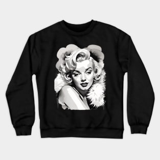 Marilyn Monroe Illustration Fanart Crewneck Sweatshirt